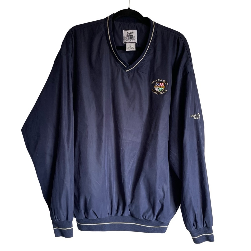 Vintage 100th U.S. Open Pebble Beach Pullover Jacket Pockets